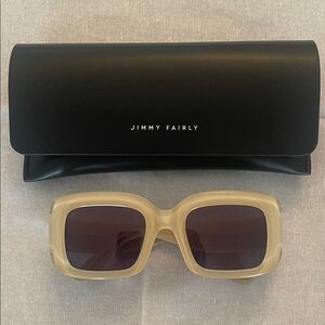 New Jimmy Fairly Cream Sunglasses